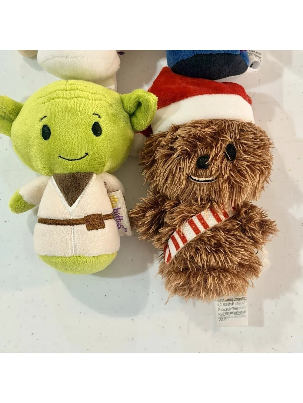 Hallmark Itty Bittys Lot Of 4 - STAR WARS Yoda, Chewbacca, Leia & Han Solo ✨